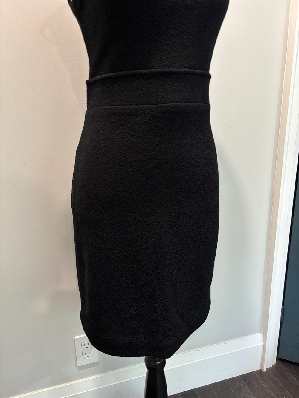 Judith & Charles Merino Wool Black Sleeveless Sheath Mini Dress Size 8 - Picture 12 of 14